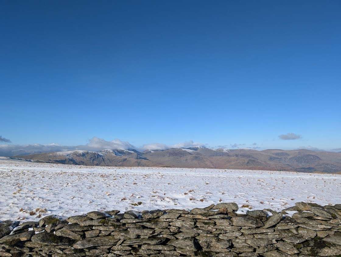 The broad grassy Far Eastern fells above Howtown and Ullswater