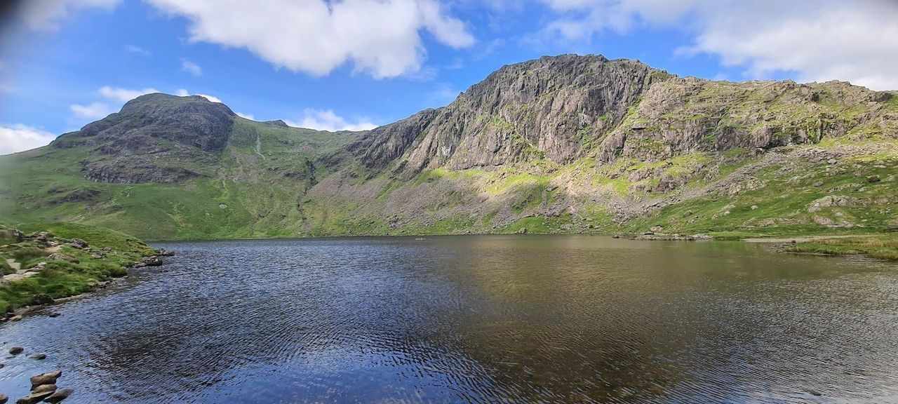 Stickle Tarn beneath Harrison Stickle and Pavey Ark, Langdale