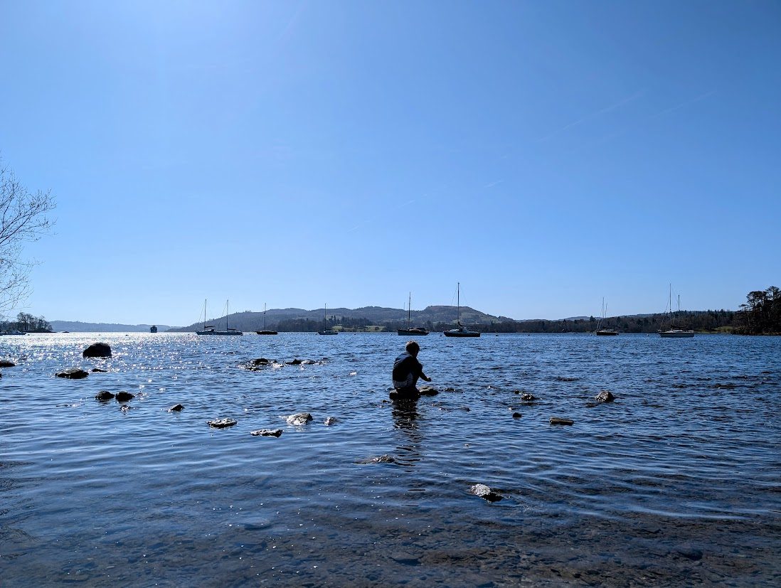 My son playing in Windermere