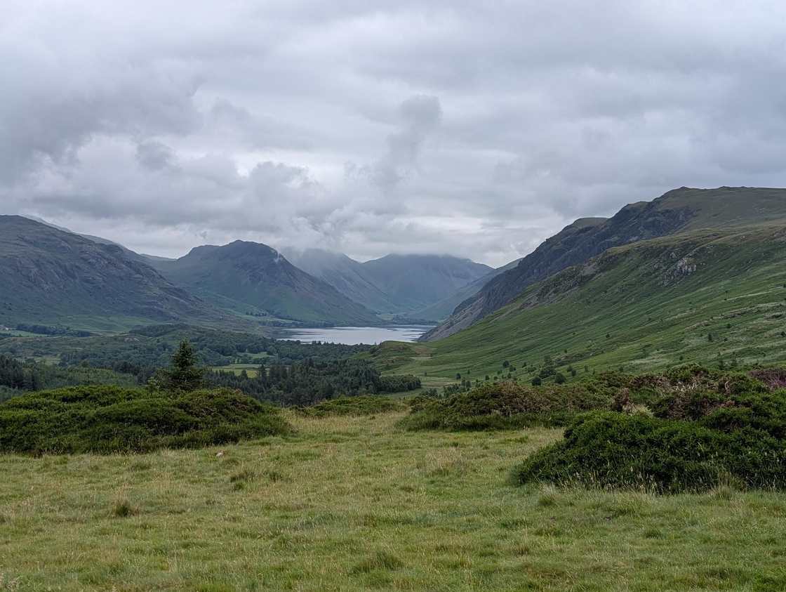 Wast Water and the great Screes below Illgill Head, the Wasdale fells at its head